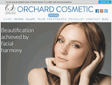 Tablet Screenshot of orchardcosmetic.co.uk